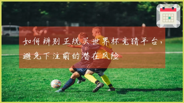 如何辨别正规买世界杯竞猜平台，避免下注前的潜在风险
