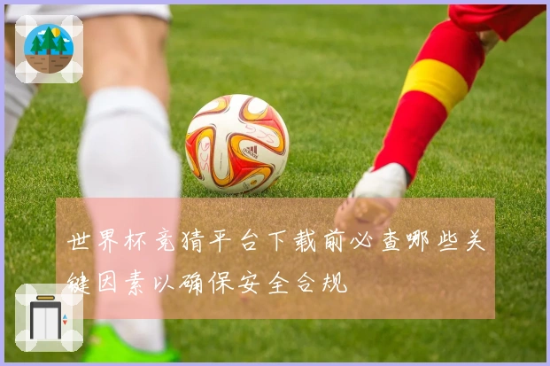 世界杯竞猜平台下载前必查哪些关键因素以确保安全合规