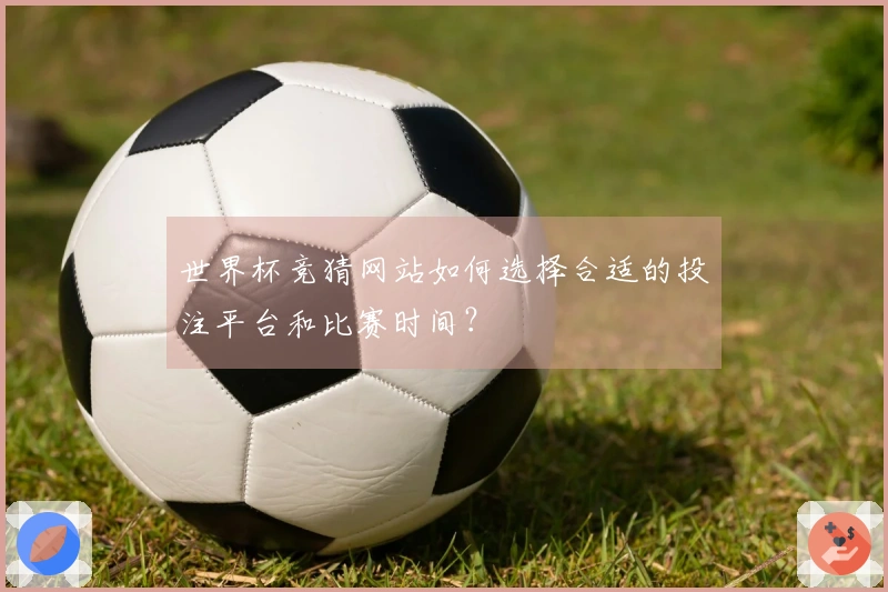 世界杯竞猜网站如何选择合适的投注平台和比赛时间？